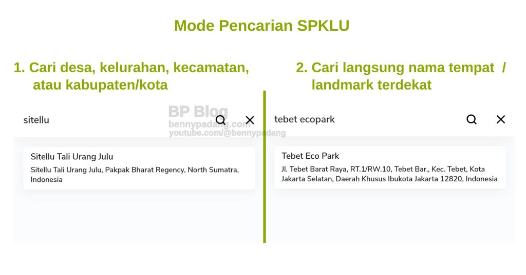 Mode Pencarian SPKLU EV charging station di PLN Mobile