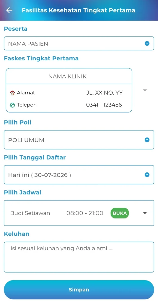 Pendaftaran pasien BPJS